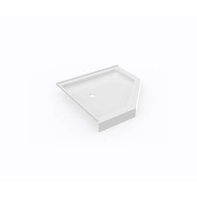 Swan Swanstone® Neo Corner Shower Pan - 36" x 36" - Center Drain in White