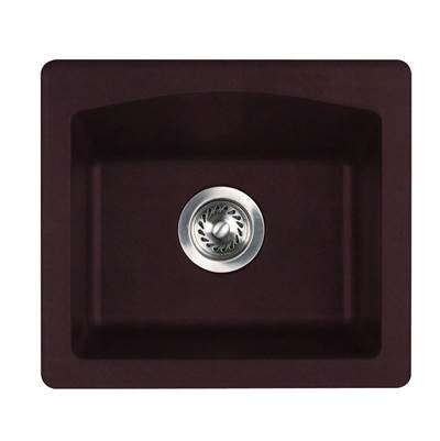Swan Granite Dual Mount Bar Sink - 16" x 18" in Espresso