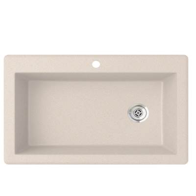Swan Granite Drop-In Kitchen Sink - 22 x 33 - Single Bowl in Granito