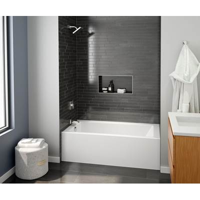 Swan Veritek™ Pro 60 x 30 Soaking Tub - Left Hand Drain in White