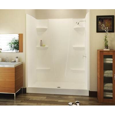 Swan Veritek™ Pro 60 x 34 Alcove Soaking Tub - Center Drain in White