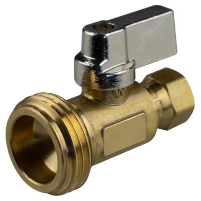 Sioux Chief Boiler Drain Valve - 1/4" Swivel Compression x 3/4" Male Hose Thread - 1/4-Turn in Brass