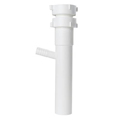 Sioux Chief Dishwasher Tailpiece - 1-1/2" x 8" - 1/2" Dishwasher Branch in White