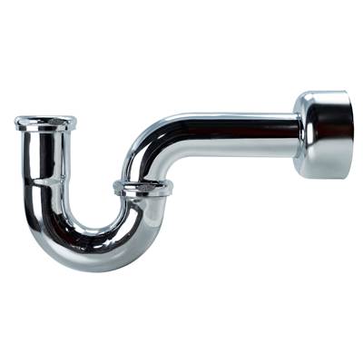Sioux Chief P-Trap with Box Escutcheon & Brass Nuts - 1-1/2" in Chrome