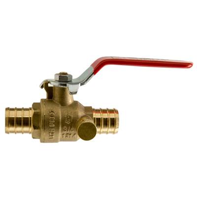 Sioux Chief 3/4" Pex Ball Valve - With Drain - No-Lead