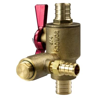 Sioux Chief 3/4" Pex Ball Valve - F1807 Expansion Relief - No-Lead