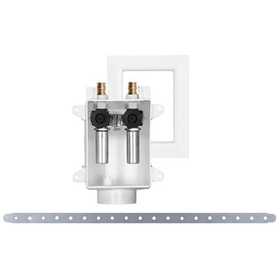 Sioux Chief OxBox Washing Machine Outlet Box - F1960 Supply - Water Hammer Arrester in White