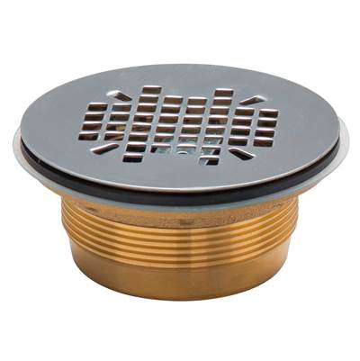 Sioux Chief Brass Shower Drain - No Caulk - Snap in Stainless Steel