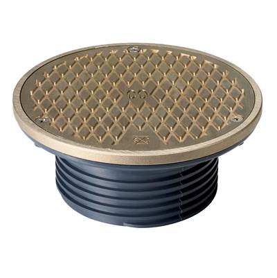 Sioux Chief Finish Head - 4" ABS - 6" Round in Nickel-Brass