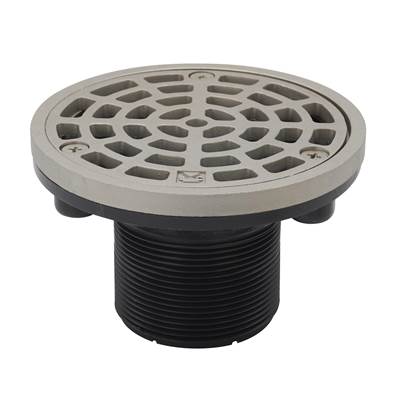Sioux Chief 2" ABS Adjustable Floor Drain - 5" Stainless Steel - Round Grate