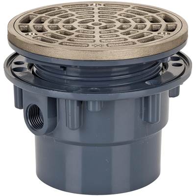 Sioux Chief Adjustable Floor Drain - 3" PVC with 5" Seat - Round