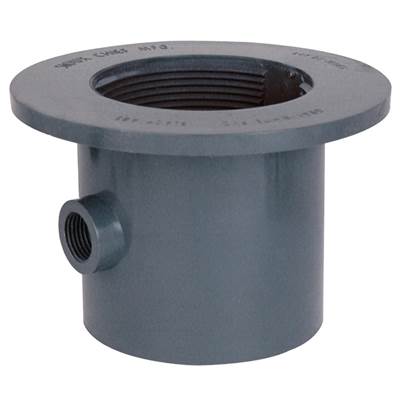 Sioux Chief 4" PVC Adapter - Flanged with Tailpiece in Unfinished