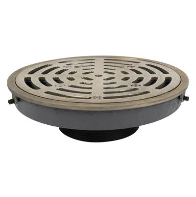 Sioux Chief Adjustable Floor Drain Head - 9ci R&S - Round in NB Veneer