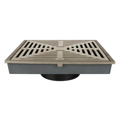 Sioux Chief Adjustable Floor Drain Head - 9ci R&S - Square in NB Veneer