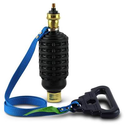 Sioux Chief Test Plug 3"-4" Long - Waffle Body - 3' Strap