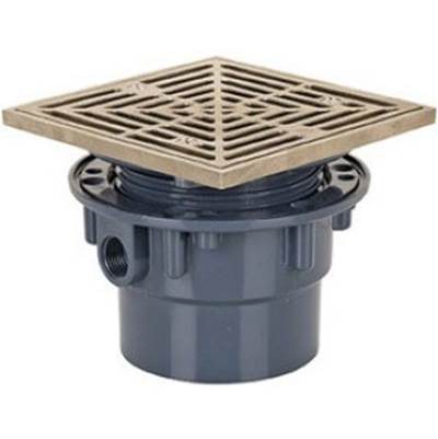 Sioux Chief 2" ABS Adjustable Floor Drain - 4" NBR - Square Grate