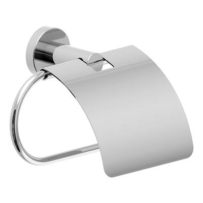Symmons Dia Wall-Mounted Toilet Paper Holder with Cover in Polished Chrome