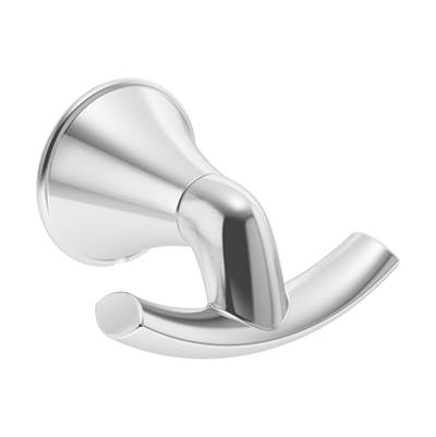 Symmons Elm Double Robe Hook in Polished Chrome