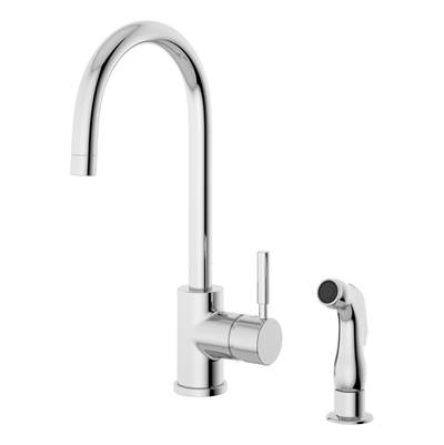 Symmons Sereno Single-Handle Kitchen Faucet with Side Sprayer - 1.5 GPM in Polished Chrome