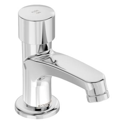 Symmons Single Post Metering Bathroom Sink Faucet in Chrome