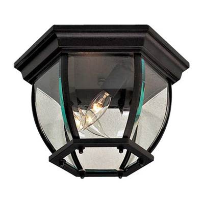 The Great Outdoors Wyndmere Flush Mount - 3 Light in Coal