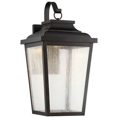 The Great Outdoors Irvington Manor 1-Light LED Wall Lantern in Chelesa Bronze