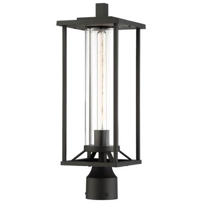 The Great Outdoors Trescott Post Light - 1-Light in Coal