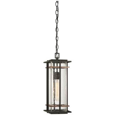 The Great Outdoors San Marcos Lantern Pendant - 1-Light in Coal Antique Copper Accents
