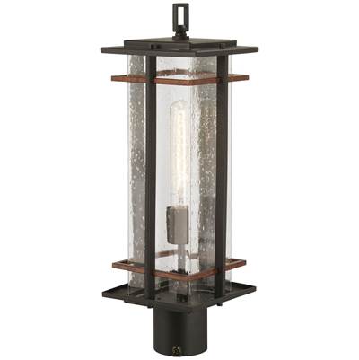 The Great Outdoors San Marcos Post Light - 1-Light in Coal Antique Copper Accents