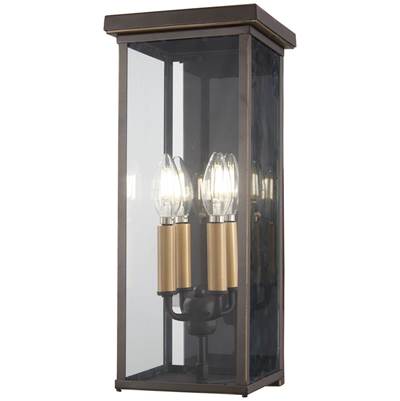 The Great Outdoors Casway 4-Light Pocket Lantern in Oil Rubbed Bronze Gold