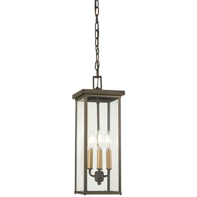 The Great Outdoors Casway Lantern Pendant - 4-Light in Oil Rubbed Bronze Gold