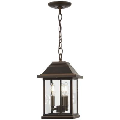 The Great Outdoors Mariner's Pointe Lantern Pendant - 3-Light in Oil Rubbed Bronze Gold
