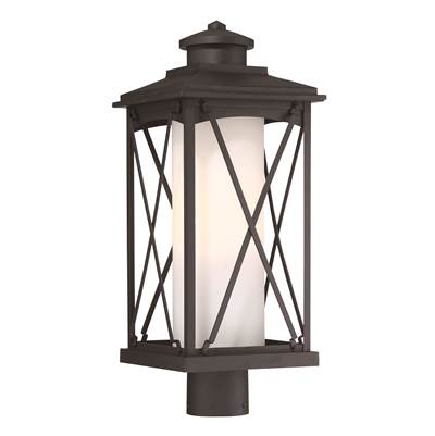 The Great Outdoors Lansdale 1-Light Post Mount in Coal