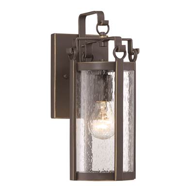 The Great Outdoors Somerset Lane 1-Light Small Outdoor Wall Lantern in Dakota Bronze