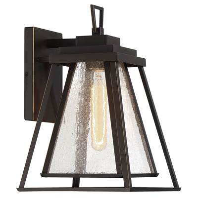 The Great Outdoors Sleepy Hollow 1-Light Medium Outdoor Wall Lantern in Dakota Bronze