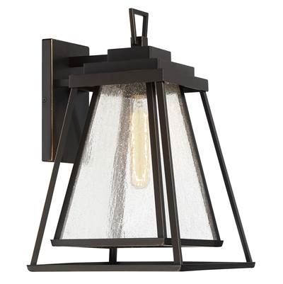 The Great Outdoors Sleepy Hollow 1-Light Large Outdoor Wall Lantern in Dakota Bronze