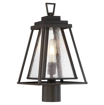 The Great Outdoors Sleepy Hollow 1-Light Post Mount in Dakota Bronze