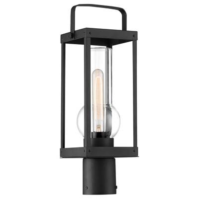The Great Outdoors Sullivans Landing 1-Light Post Lantern in Sand Coal
