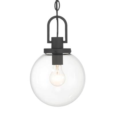 The Great Outdoors Wenston 1-Light Outdoor Pendant in Sand Coal