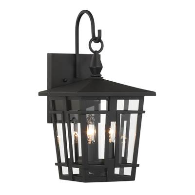The Great Outdoors 3-Light Outdoor Wall Sconce in Sand Coal