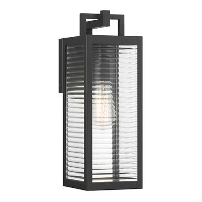 The Great Outdoors Edgewood Wall Sconce - 16'' High - 1-Light in Dark Matte Black