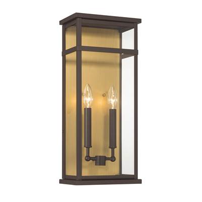The Great Outdoors Briarlane Wall Sconce - 20'' High - 2-Light in Painted Legacy Brass