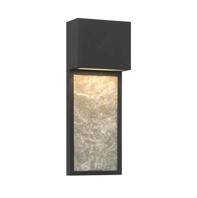 The Great Outdoors Norrin LED Wall Sconce - 16'' High in Sand Coal Black