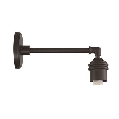The Great Outdoors Rlm 15" 1-Light Outdoor Wall Mount in Coal