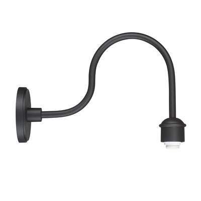 The Great Outdoors Rlm 18" 1-Light Outdoor Wall Mount in Coal