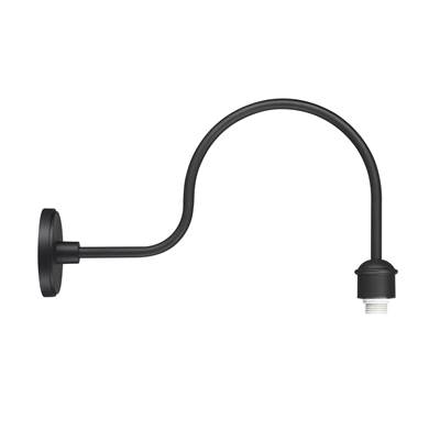 The Great Outdoors Rlm 24" 1-Light Outdoor Wall Mount in Coal