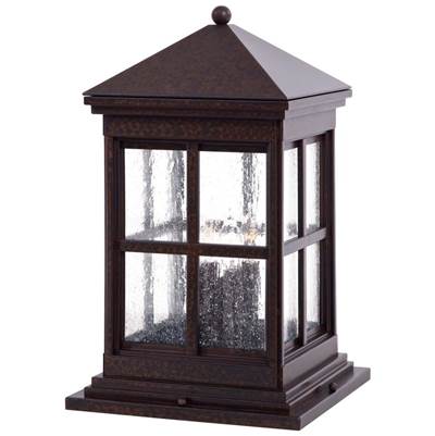 The Great Outdoors Berkeley 4-Light Pier Mount in Rust