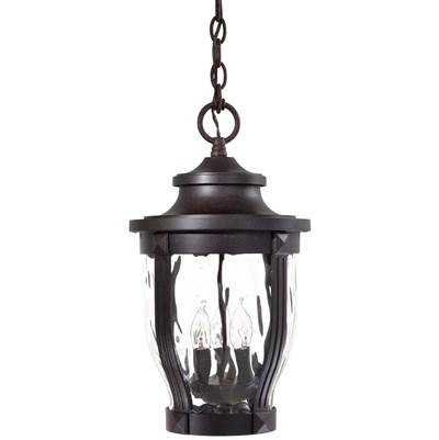 The Great Outdoors Merrimack Outdoor Pendant - 3 Light Chain Hung in Corona Bronze