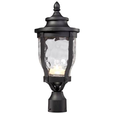 The Great Outdoors Merrimack LED Post Mount - 1 Light in Sand Coal