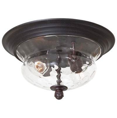The Great Outdoors Merrimack Flush Mount - 2 Light in Corona Bronze